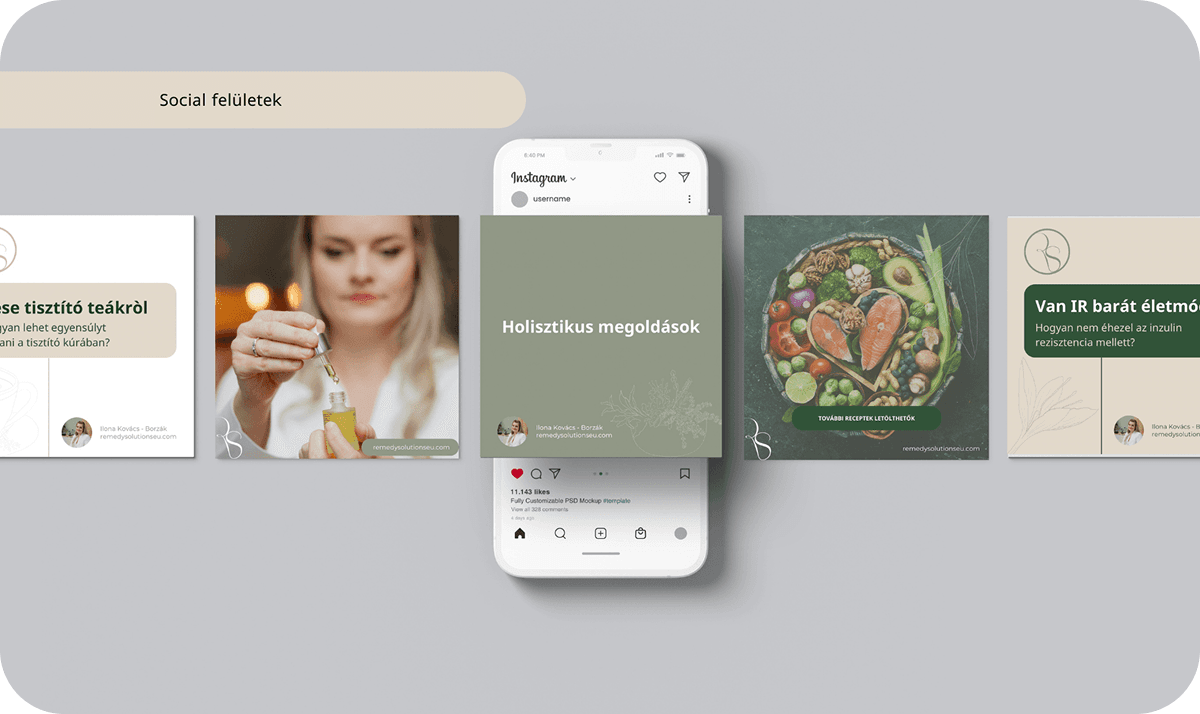 Remedy Solutions közösségi média sablon