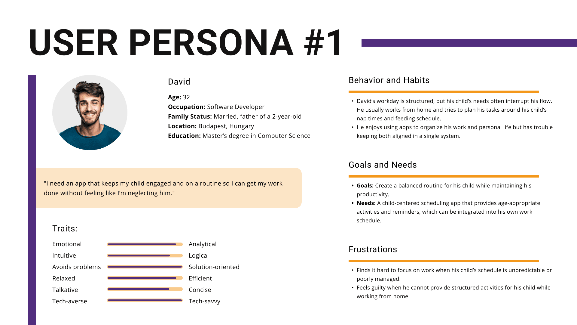 User Persona User Persona Example